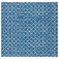 thumbnail image 1 of SAFAVIEH Courtyard Galena Geometric Indoor/Outdoor Area Rug, Navy/Ivory, 6'7" x 6'7" Square, 1 of 8