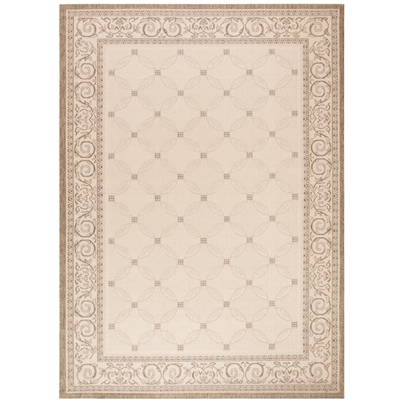 Safavieh Courtyard Gaus Oriental Indoor/Outdoor Area Rug, Natural/Brown, 8' x 11'