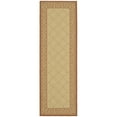 thumbnail image 1 of Safavieh Courtyard Gaus Oriental Indoor/Outdoor Runner Rug, Natural/Terracotta, 2'3" x 6'7", 1 of 5
