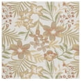 thumbnail image 1 of Safavieh Courtyard Gladwin Botanical Indoor/Outdoor Area Rug, Beige/Rust, 6'7" x 6'7" Square, 1 of 10