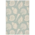 thumbnail image 1 of SAFAVIEH Courtyard Harold Seashells Indoor/Outdoor Area Rug, 5'3" x 7'7", Aqua/Beige, 1 of 4