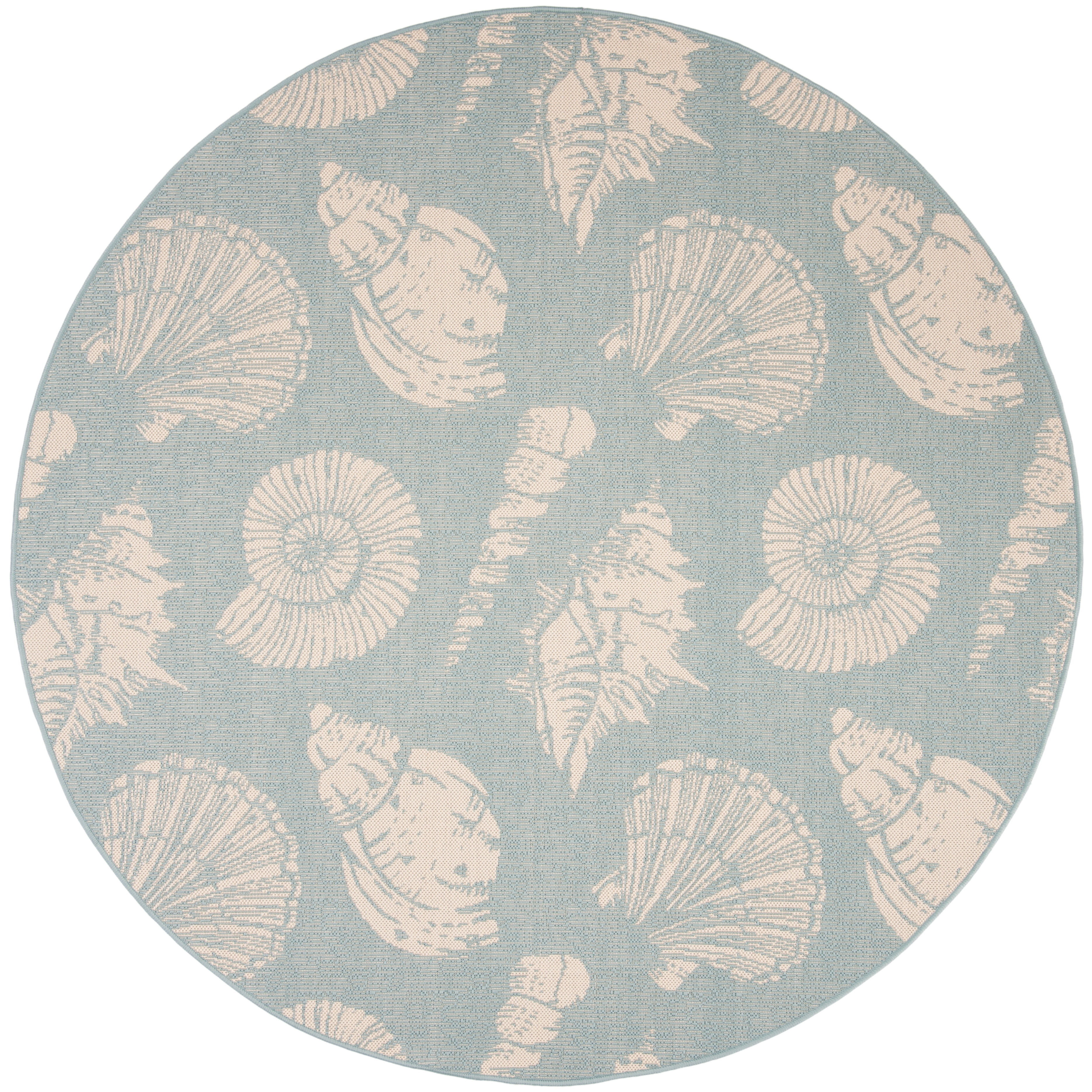 Seashell Area Rug SAFAVIEH Courtyard Harold Seashells Indoor/Outdoor Area Rug, 6'7