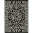 thumbnail image 1 of SAFAVIEH Courtyard Henrietta Medallion Indoor/Outdoor Area Rug, Black/Beige, 8' x 11', 1 of 6