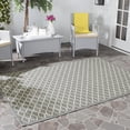 thumbnail image 1 of Safavieh Courtyard Hilbert Geometric Indoor/Outdoor Area Rug, Anthracite/Beige, 5'3" x 7'7", 1 of 15
