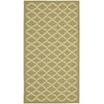 thumbnail image 1 of Safavieh Courtyard Hilbert Geometric Indoor/Outdoor Area Rug, Green/Beige, 2' x 3'7", 1 of 18