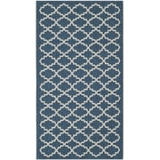 Safavieh Courtyard Hilbert Geometric Indoor/Outdoor Area Rug, Navy/Beige, 2'7" x 5'