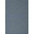 thumbnail image 1 of Safavieh Courtyard Hilbert Geometric Indoor/Outdoor Area Rug, Navy/Beige, 5'3" x 7'7", 1 of 12