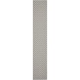 thumbnail image 1 of Safavieh Courtyard Hilbert Geometric Indoor/Outdoor Runner Rug, Anthracite/Beige, 2'3" x 14', 1 of 10