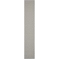 thumbnail image 1 of Safavieh Courtyard Hilbert Geometric Indoor/Outdoor Runner Rug, Anthracite/Beige, 2'3" x 22', 1 of 10
