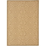 Safavieh Courtyard Holly Geometric Indoor/Outdoor Area Rug, Brown/Natural, 5'3" x 7'7"