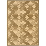 Safavieh Courtyard Holly Geometric Indoor/Outdoor Area Rug, Brown/Natural, 5'3" x 7'7"