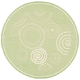 thumbnail image 1 of Safavieh Courtyard Hugo Oriental Indoor/Outdoor Area Rug, Olive/Natural, 5'3" x 5'3" Round, 1 of 5