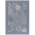 thumbnail image 1 of Safavieh Courtyard Hugo Oriental Indoor/Outdoor Area Rug, Blue/Natural, 5'3" x 7'7", 1 of 14