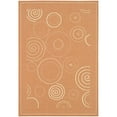 thumbnail image 1 of Safavieh Courtyard Hugo Oriental Indoor/Outdoor Area Rug, Terracotta/Natural, 6'7" x 6'7" Round, 1 of 5