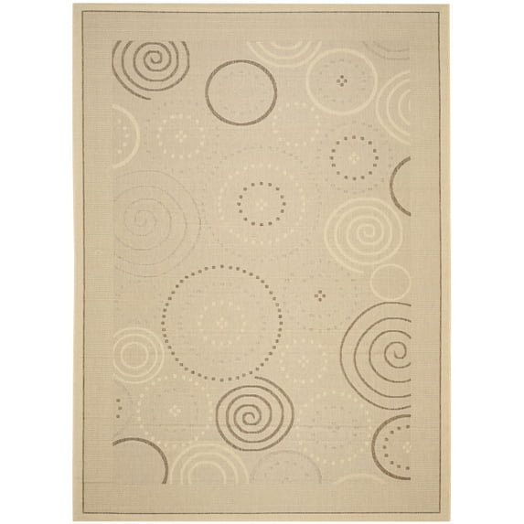 Safavieh Courtyard Hugo Oriental Indoor/Outdoor Area Rug, Natural/Brown, 8' x 11'