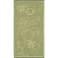 thumbnail image 1 of SAFAVIEH Courtyard Hugo Oriental Indoor/Outdoor Area Rug, Olive/Natural, 2'7" x 5', 1 of 4