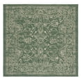 thumbnail image 1 of SAFAVIEH Courtyard Ilija Medallion Indoor/Outdoor Area Rug, Dark Green/Beige, 6'7" x 6'7" Square, 1 of 14