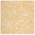 thumbnail image 1 of SAFAVIEH Courtyard Isolde Abstract Indoor/Outdoor Area Rug, Gold/Ivory, 6'7" x 6'7" Square, 1 of 6