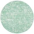 thumbnail image 1 of SAFAVIEH Courtyard Isolde Abstract Indoor/Outdoor Area Rug, Green Blue/Ivory, 6'7" x 6'7" Round, 1 of 8