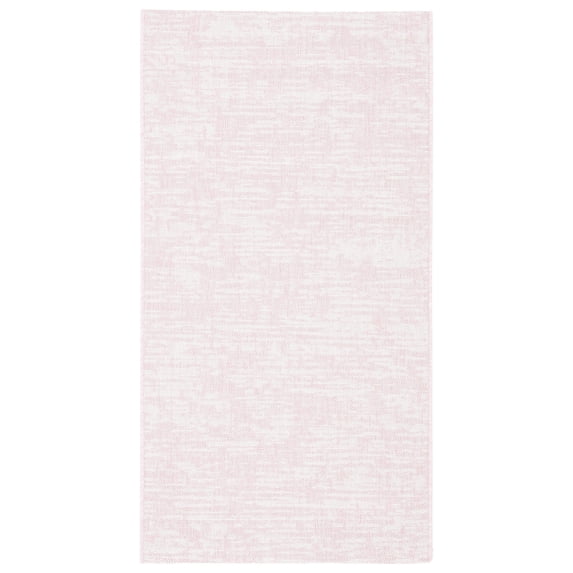 SAFAVIEH Courtyard Isolde Abstract Indoor/Outdoor Area Rug, Pink/Ivory, 2' x 3'7"