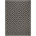 thumbnail image 1 of SAFAVIEH Courtyard Janey Bordered Indoor/Outdoor Area Rug, Black/Light Beige, 9' x 12', 1 of 8