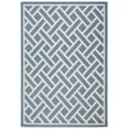 thumbnail image 1 of SAFAVIEH Courtyard Janey Geometric Indoor/Outdoor Area Rug Blue/Light Beige, 5'3" x 7'7", 1 of 10