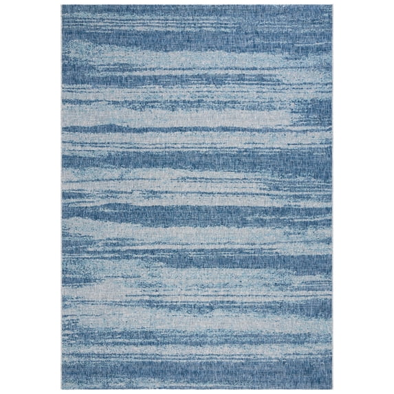 Safavieh Courtyard Jannah Abstract Indoor/Outdoor Area Rug, Gray/Blue, 8' x 11'