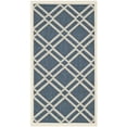 thumbnail image 1 of Safavieh Courtyard Jasper Geometric Indoor/Outdoor Area Rug, Navy/Beige, 2'7" x 5', 1 of 14