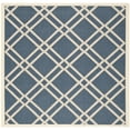 thumbnail image 1 of Safavieh Courtyard Jasper Geometric Indoor/Outdoor Area Rug, Navy/Beige, 4' x 4' Square, 1 of 14