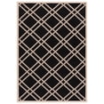 thumbnail image 1 of Safavieh Courtyard Jasper Geometric Indoor/Outdoor Area Rug, Black/Beige, 6'7" x 9'6", 1 of 17
