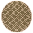 thumbnail image 1 of Safavieh Courtyard Jasper Geometric Indoor/Outdoor Area Rug, Green/Beige, 7'10" x 7'10" Round, 1 of 8