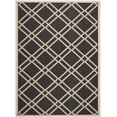 thumbnail image 1 of Safavieh Courtyard Jasper Geometric Indoor/Outdoor Area Rug, Black/Beige, 8' x 11', 1 of 17