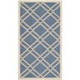 thumbnail image 1 of Safavieh Courtyard Jasper Geometric Indoor/Outdoor Area Rug, Blue/Beige, 2' x 3'7", 1 of 12