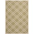 thumbnail image 1 of Safavieh Courtyard Jasper Geometric Indoor/Outdoor Area Rug, Green/Beige, 5'3" x 7'7", 1 of 10