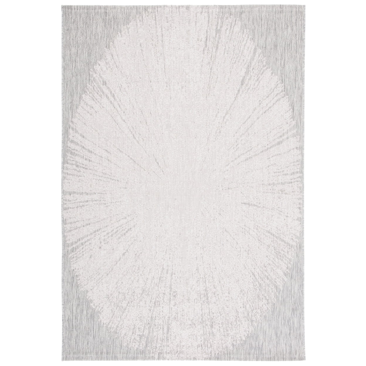 24" Easy-Care Gray Synthetic Rectangular Non-Slip Area Rug