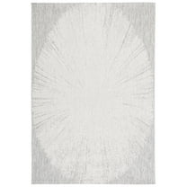 SAFAVIEH Courtyard Jaymz Radiant Indoor/Outdoor Area Rug, Beige/Grey, 8' x 10'