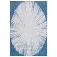 thumbnail image 1 of SAFAVIEH Courtyard Jaymz Radiant Indoor/Outdoor Area Rug, Beige/Navy, 4' x 5'7", 1 of 12