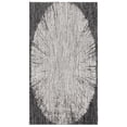 thumbnail image 1 of SAFAVIEH Courtyard Jaymz Radiant Indoor/Outdoor Area Rug, Grey/Black, 2' x 3'7", 1 of 10