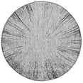 thumbnail image 1 of SAFAVIEH Courtyard Jaymz Radiant Indoor/Outdoor Area Rug, Grey/Black, 6'7" x 6'7" Round, 1 of 9