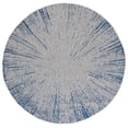 thumbnail image 1 of SAFAVIEH Courtyard Jaymz Radiant Indoor/Outdoor Area Rug, Navy/Grey, 6'7" x 6'7" Round, 1 of 8