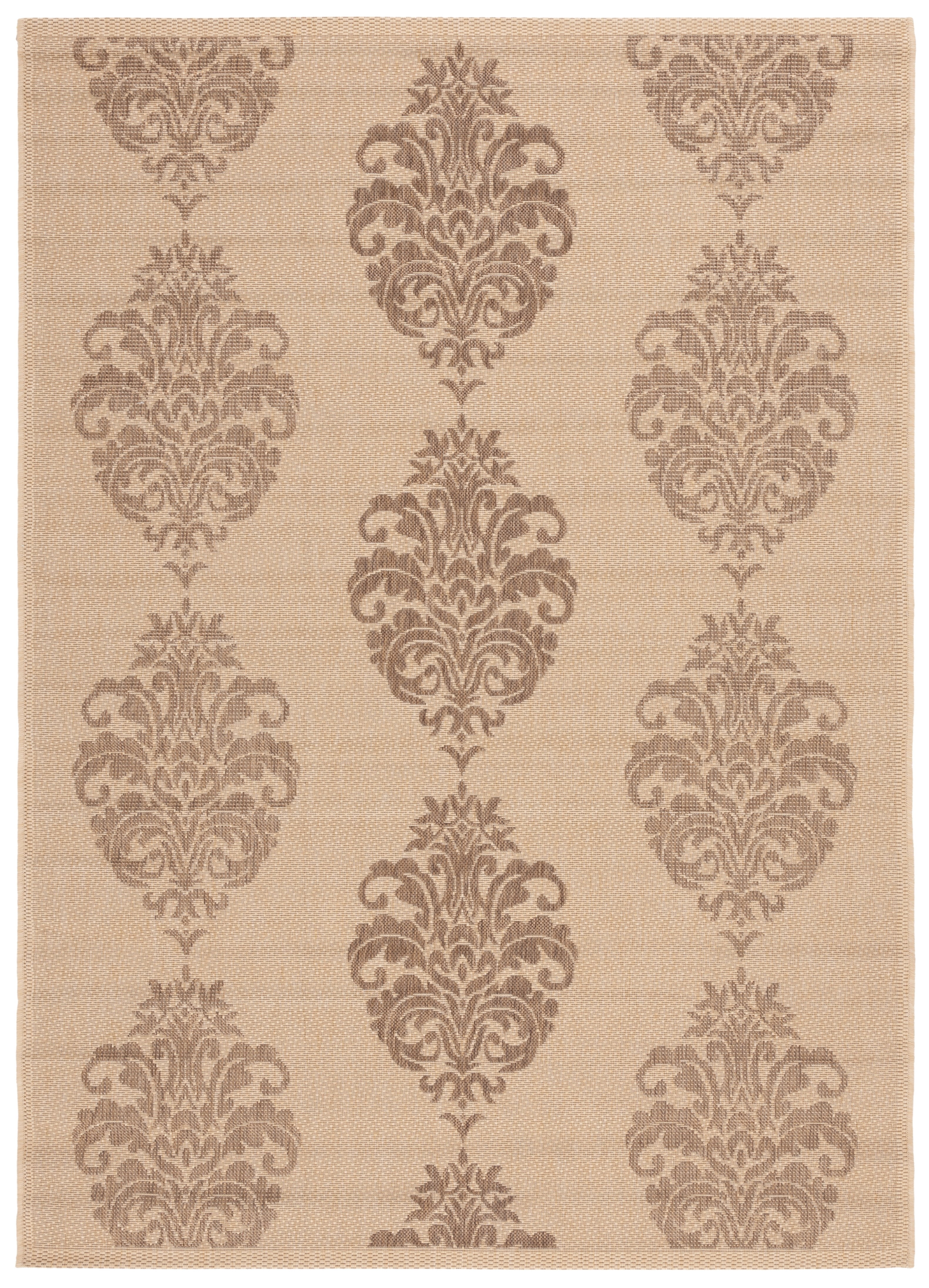 Safavieh Courtyard Jenny Medallion Indoor/Outdoor Area Rug, Natural/Brown, 5'3" x 7'7"