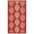 thumbnail image 1 of Safavieh Courtyard Jenny Medallion Indoor/Outdoor Area Rug, Red/Natural, 2' x 3'7", 1 of 10