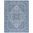thumbnail image 1 of SAFAVIEH Courtyard Joey Medallion Indoor/Outdoor Area Rug, Navy/Light Grey, 9' x 12', 1 of 10