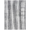 thumbnail image 1 of SAFAVIEH Courtyard John Striped Indoor/Outdoor Area Rug, Black/Grey, 4’ x 5’7”, 1 of 8