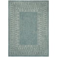thumbnail image 1 of SAFAVIEH Courtyard Jolyon Bordered Indoor/Outdoor Area Rug, Blue/Grey, 6'7" x 9'6", 1 of 6