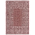 thumbnail image 1 of Safavieh Courtyard Jolyon Bordered Indoor/Outdoor Area Rug, Red/Beige, 5'3" x 7'7", 1 of 15