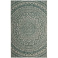 thumbnail image 1 of SAFAVIEH Courtyard Josiah Floral Medallion Indoor/Outdoor Area Rug, 2'7" x 5', Light Grey/Teal, 1 of 6