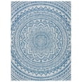 thumbnail image 1 of SAFAVIEH Courtyard Josiah Floral Medallion Indoor/Outdoor Area Rug, Light Grey/Blue, 9' x 12', 1 of 14