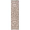 thumbnail image 1 of SAFAVIEH Courtyard Josiah Floral Medallion Indoor/Outdoor Runner Rug, Light Beige/Light Brown, 2'3" x 12', 1 of 10
