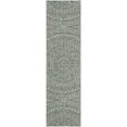 thumbnail image 1 of SAFAVIEH Courtyard Josiah Floral Medallion Indoor/Outdoor Runner Rug, Light Grey/Teal, 2'3" x 10', 1 of 10